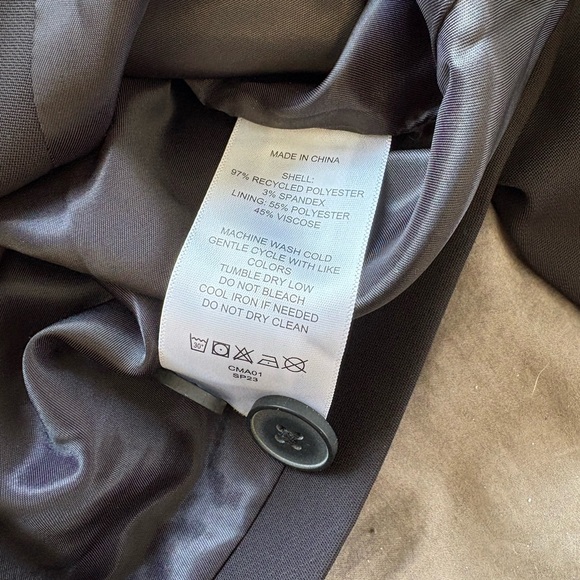 Quince Stretch Crepe Cropped Jacket Black size S - Picture 5 of 6